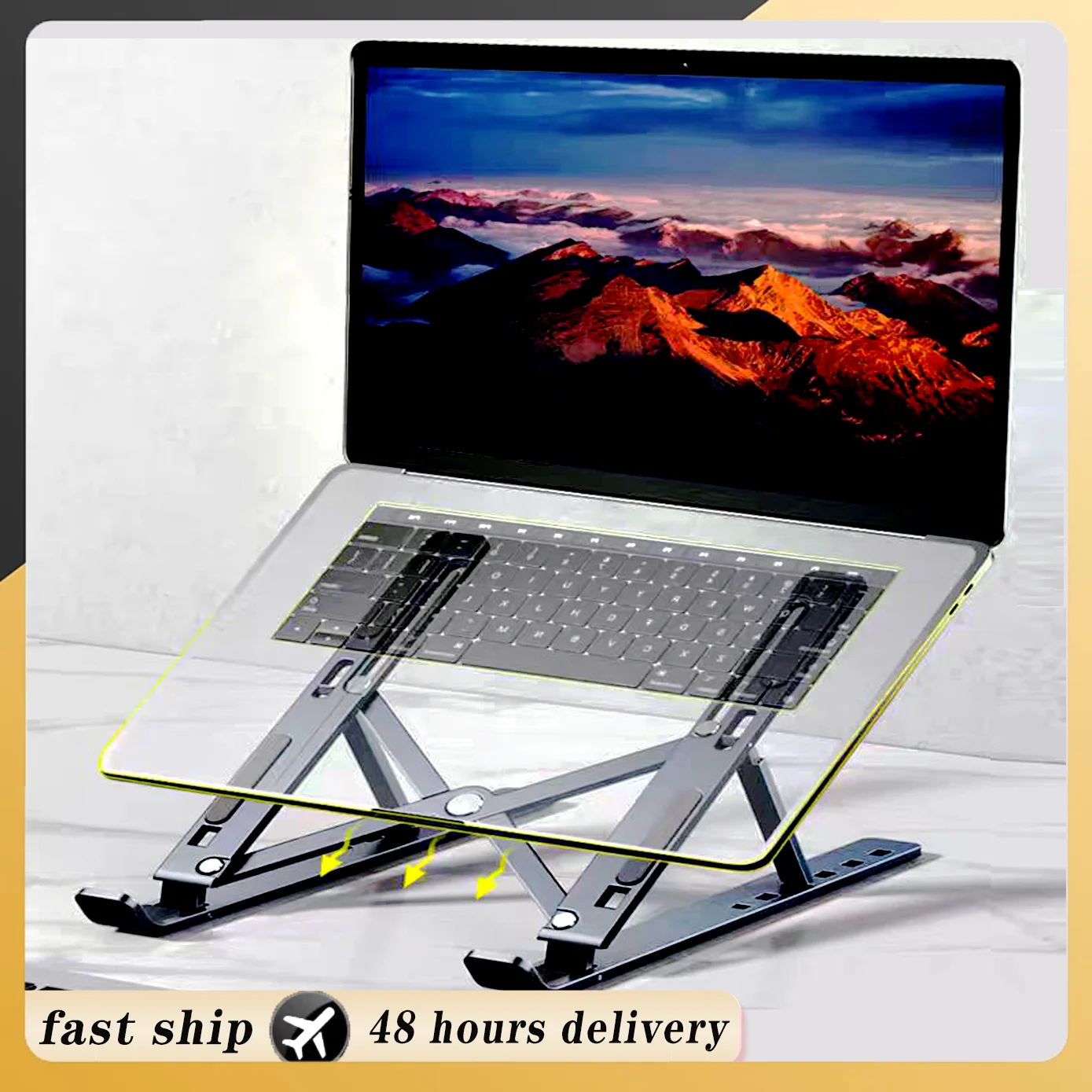 

Portable Laptop Stand Foldable Tablet Computer for Macbook for Apple Air Pro Lenovo for Samsung Bracket Universal Pad PC Holder