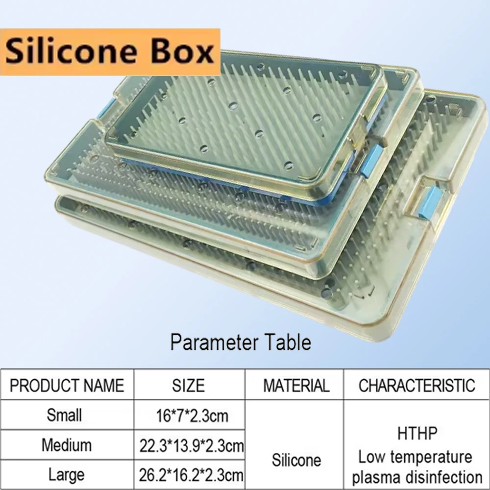 

Силиконовый стерилизационный лоток для офтальмологических и стоматологических хирургических инструментов, набор для дезинфекции в автоклаве