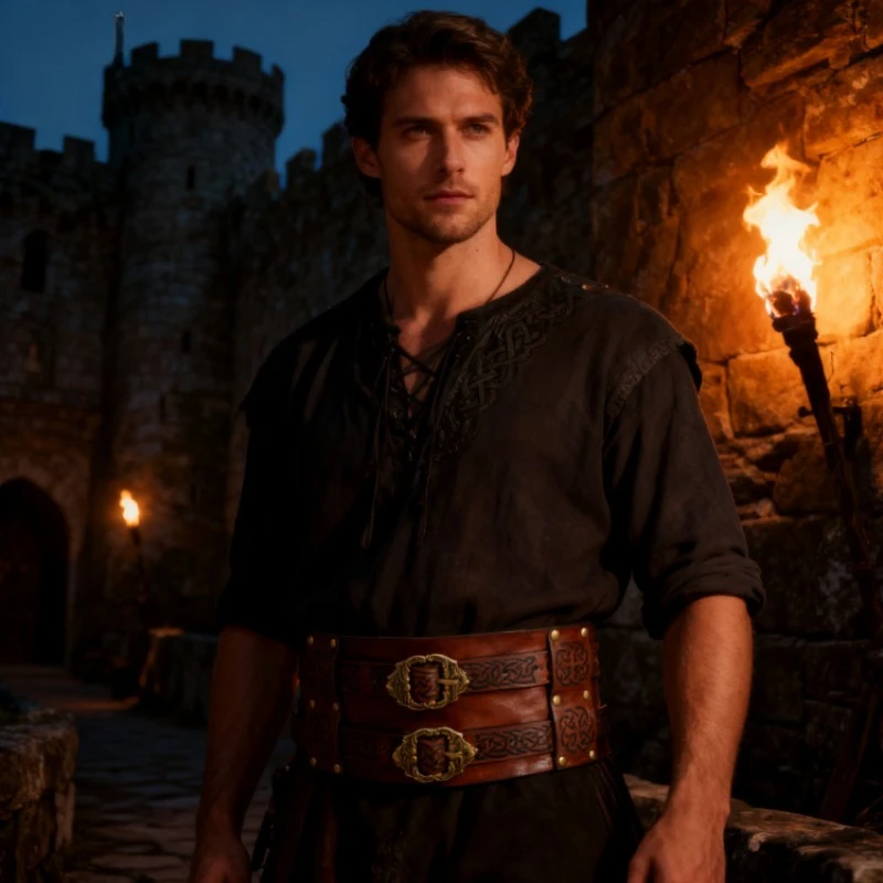 

Средневековый ретро реквизит для косплея, двухслойный толстый кожаный ремень, оборудование для ролевых игр, тематическая одежда для вечеринок