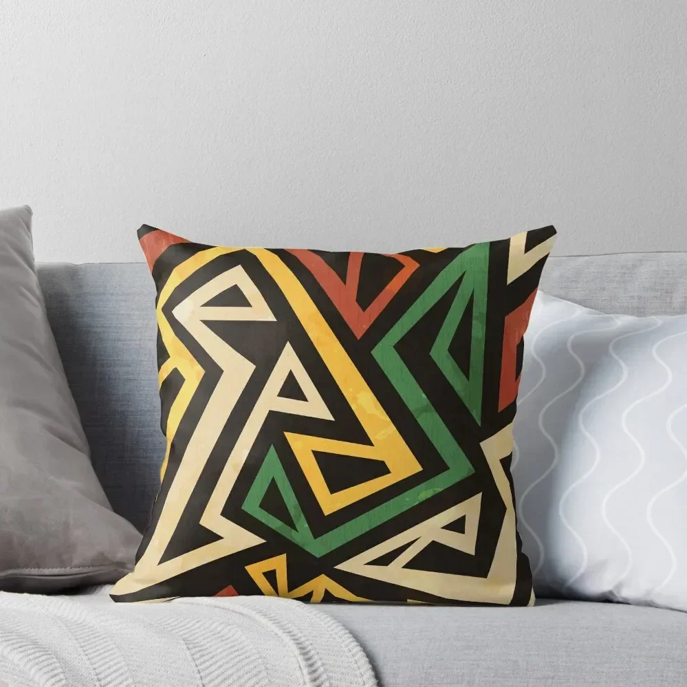 

Red, Yellow, and Green Geometric Throw Pillow Sofas Covers Throw Pillow Decorative pillow case