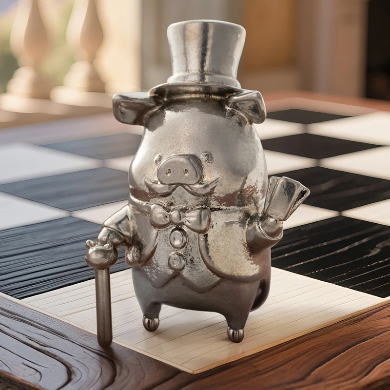 TOYZERO LuLu Rich Pig Action Chess Piece Series Anime Action Figure Guess Bag Ornament Figurines Desktop Dolls Model Gift