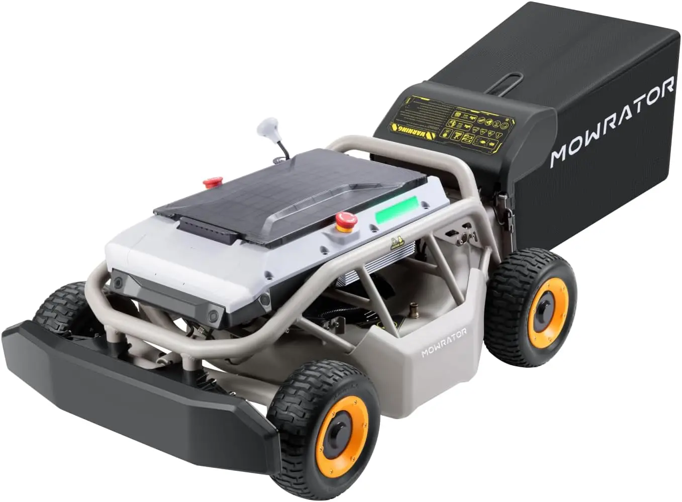 Remote Control Lawn Mower S1 4WD 18Ah Robot Lawn Mower No Wire with 1.5-4.3 Inch Cutting Height 21 Inch Cutting Width