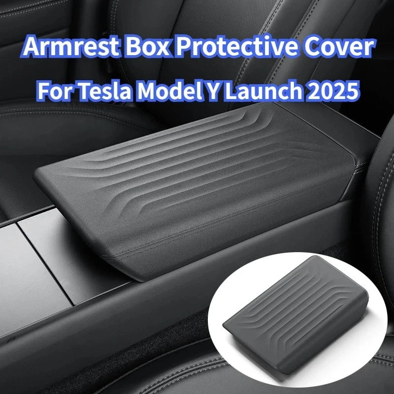

Защитный чехол для подлокотника Tesla Model Y Juniper 2025, накладка из TPE на центральную консоль, аксессуары для интерьера