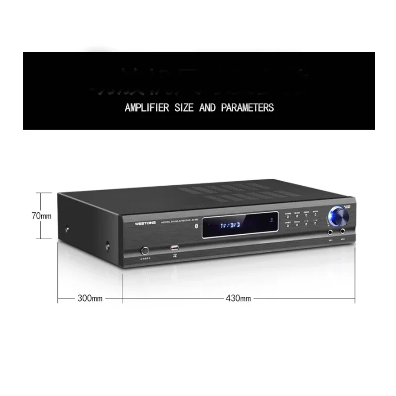 KYYSLB 220V Blueteeth Amplifier 650W 5.1 Channel Home Theater System Audio High Power Music Sound Speaker Amplifier Player