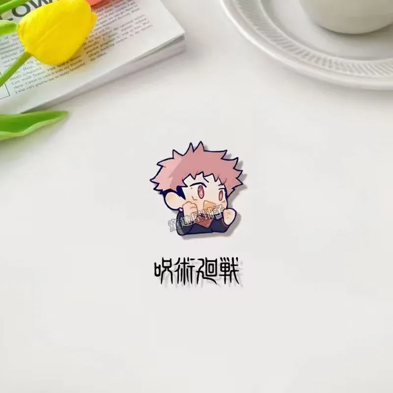 Jujutsu Kaisen, 브로치, Tiger Staff, Hisahito, Satoru Gojo, Nuo Bijo 배지, 학생 애니메이션 관련 책가방 펜던트