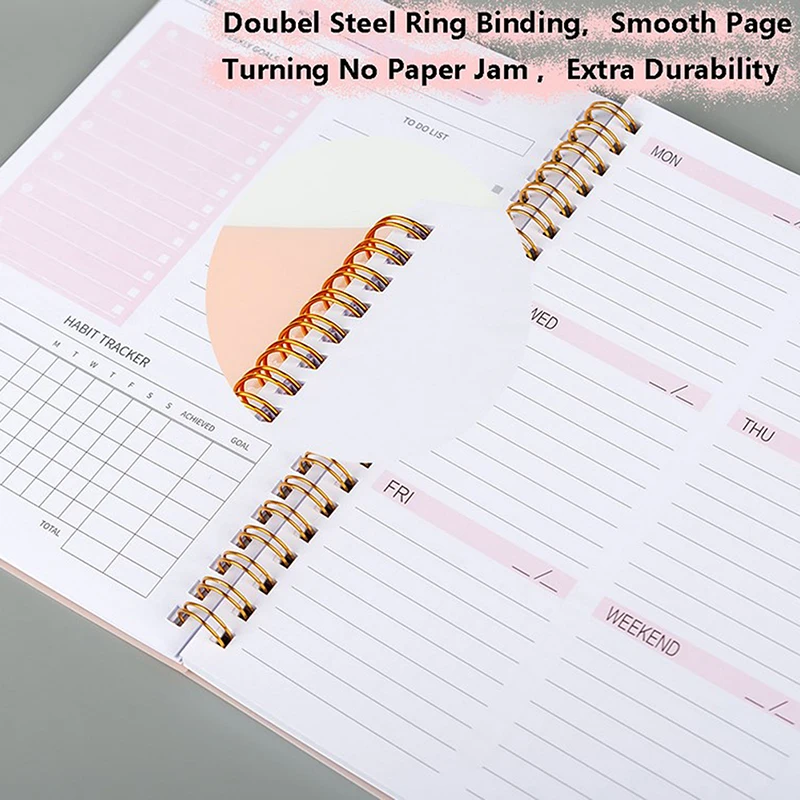 2022 A5 Agenda Planner Notebook Diary Weekly Planner Goal Habit Schedules Organizer Notebook For School Stationery Officer