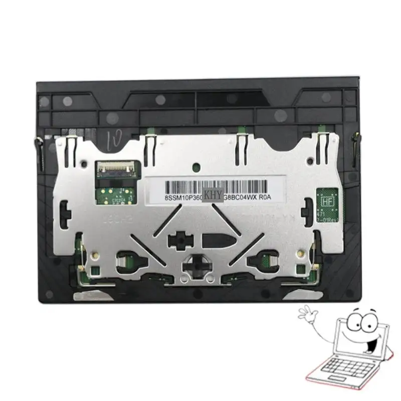 WYORESY TouchPad Click FOR ThinkPad T490 T590 T495 E15 E490 E490 E590 E595 P43s P53s 01YU300 01YU301 01YU302 SM10R55942/55943