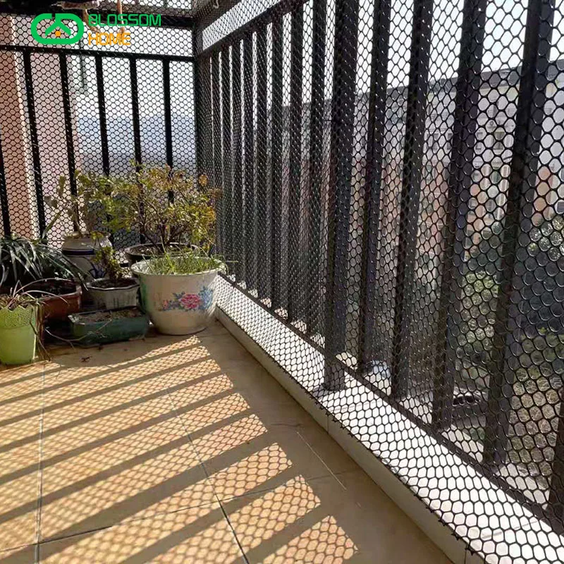 Black Balcony Cat Net Home Plastic Grid 0.4 0.8cm Windows Net Child Safety Anti-Falling Stairs Protect Netting Width  0.5M