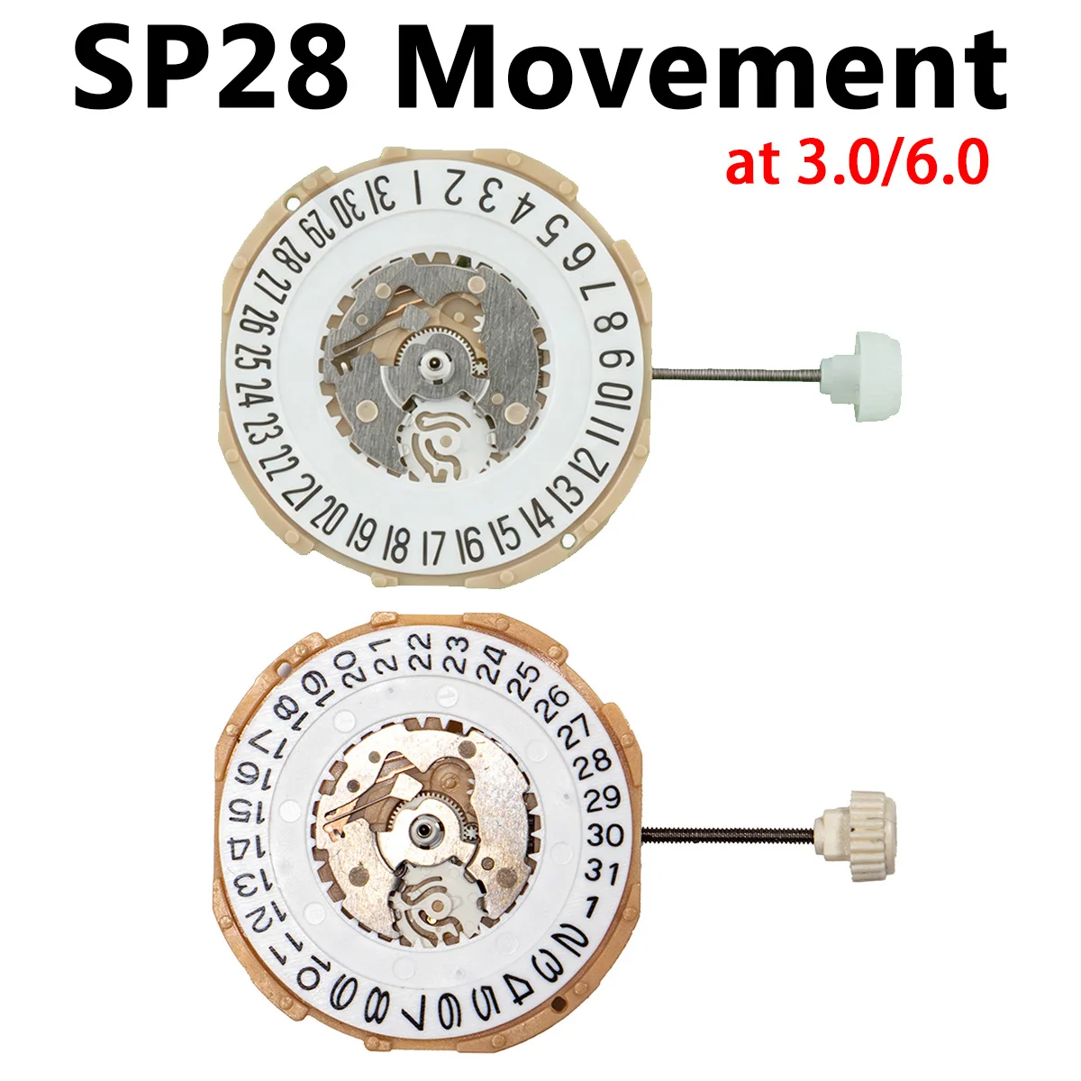 SP28 movement Chinese SUNON SP28D movement sweep second movement with date move same machinery movement