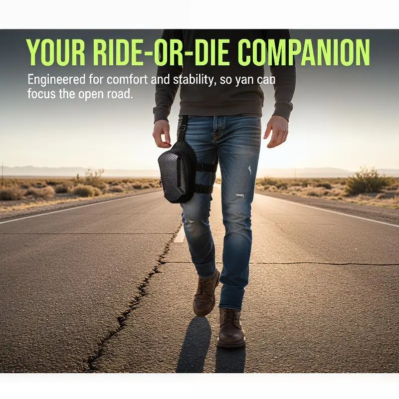 

Motorcycle Drop Waist Bag EVA Waterproof Leg Hip Bum Belt Pack Multipurpose Storage for Outdoor Riding Commuting
