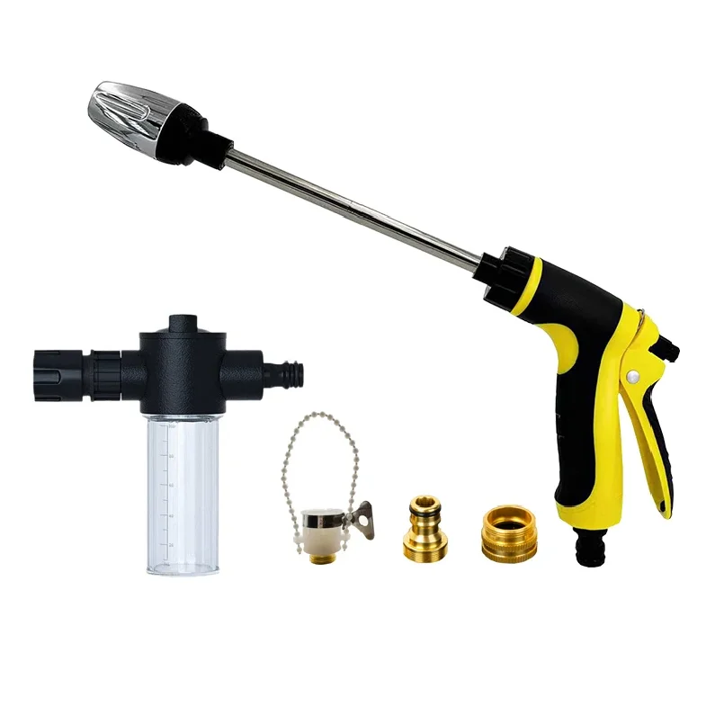 

High Pressure Sprinkler Water Gun Car Washers Garden Lawn Watering Hose Nozzle Foam Lance Portable Automobiles Cleaning Tool