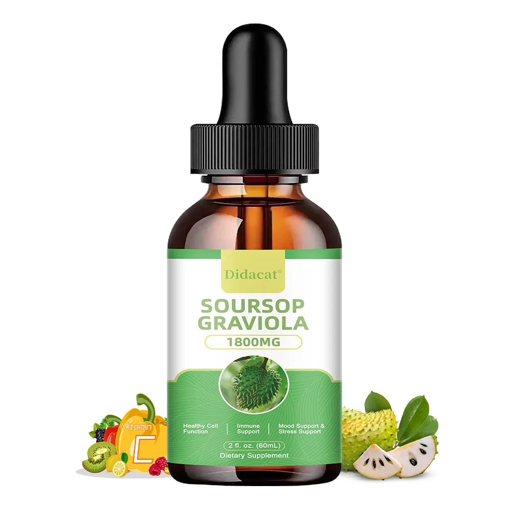 

Soursop Liquid Drops Organic Soursop Leaf Liquid, Boost Immunity and Keep Your Mood Happy