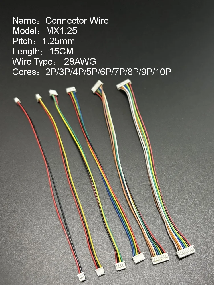 

Double-Headed Directional Electronic Connection Line Terminal with Line Plug Extension 2-10P MX1.25 ZH1.5