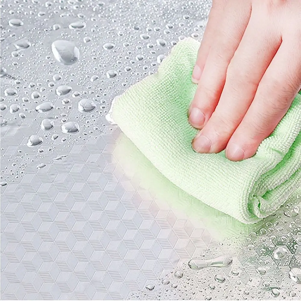 1 Roll Aluminum Foil Oil-proof Wallpaper High Temperature Self Adhesive Kitchen Sticker Anti Fouling Waterproof