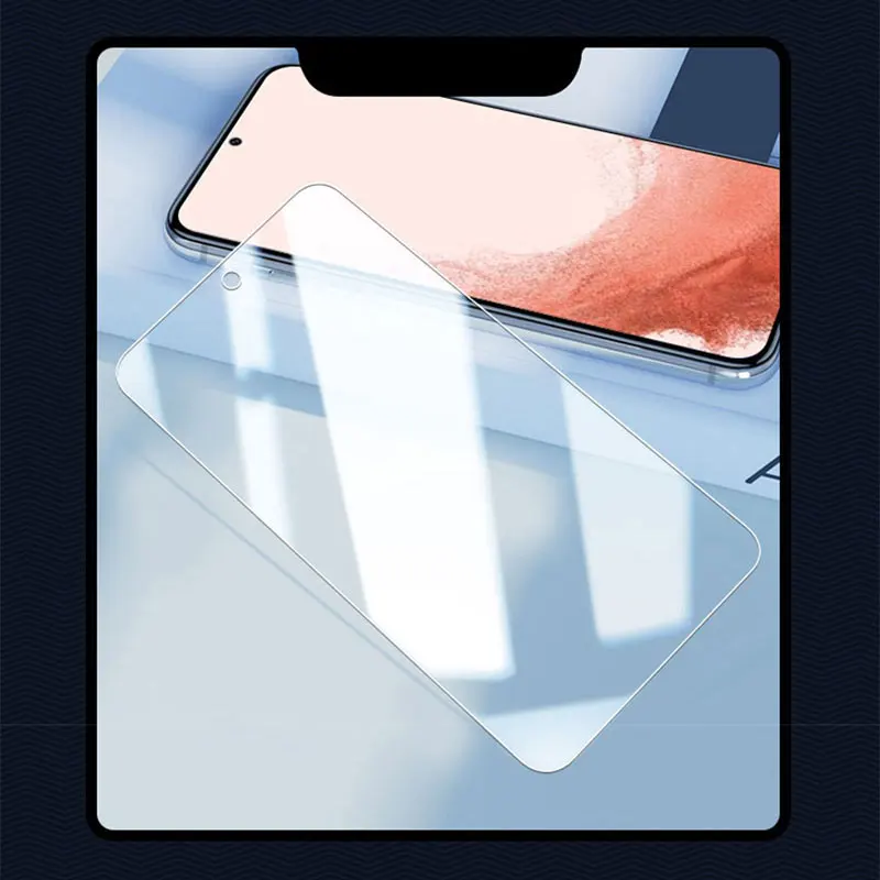 4 Unids. Protector de Pantalla de Vidrio Templado para Samsung Galaxy A55 A35 A05S A15 A25 S22 S23 Plus S21 FE S24 Ultra Anti-Rayaduras Accesorios de Vidrio Protector para Teléfono 5