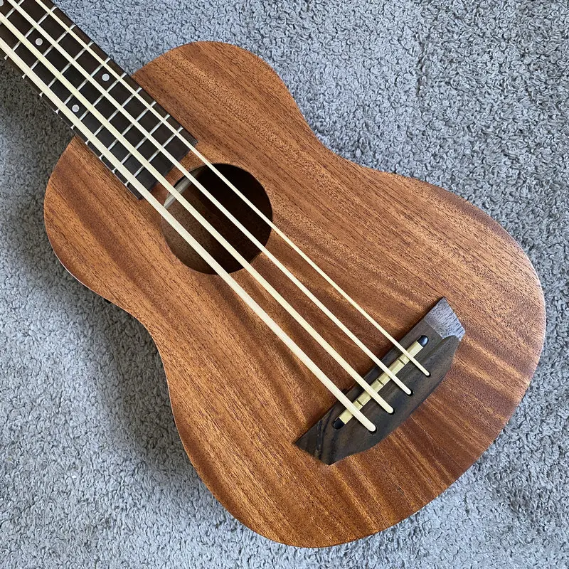 K489Logo Removed KALA Electric Acoustic U-Bass 4 String Ukulele Bass, Carbon Strings, Taiwan OEM Factory Surplus Special Price