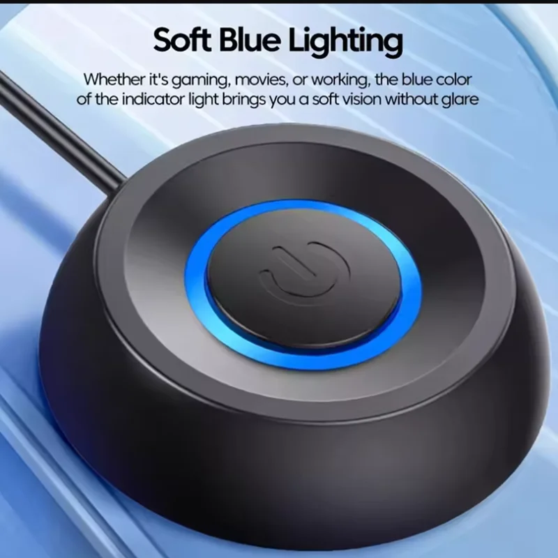 New External Desktop Switch LED Lights PC Motherboard Computer Startup Extension Cable Power On/Off Button For Desktop computer