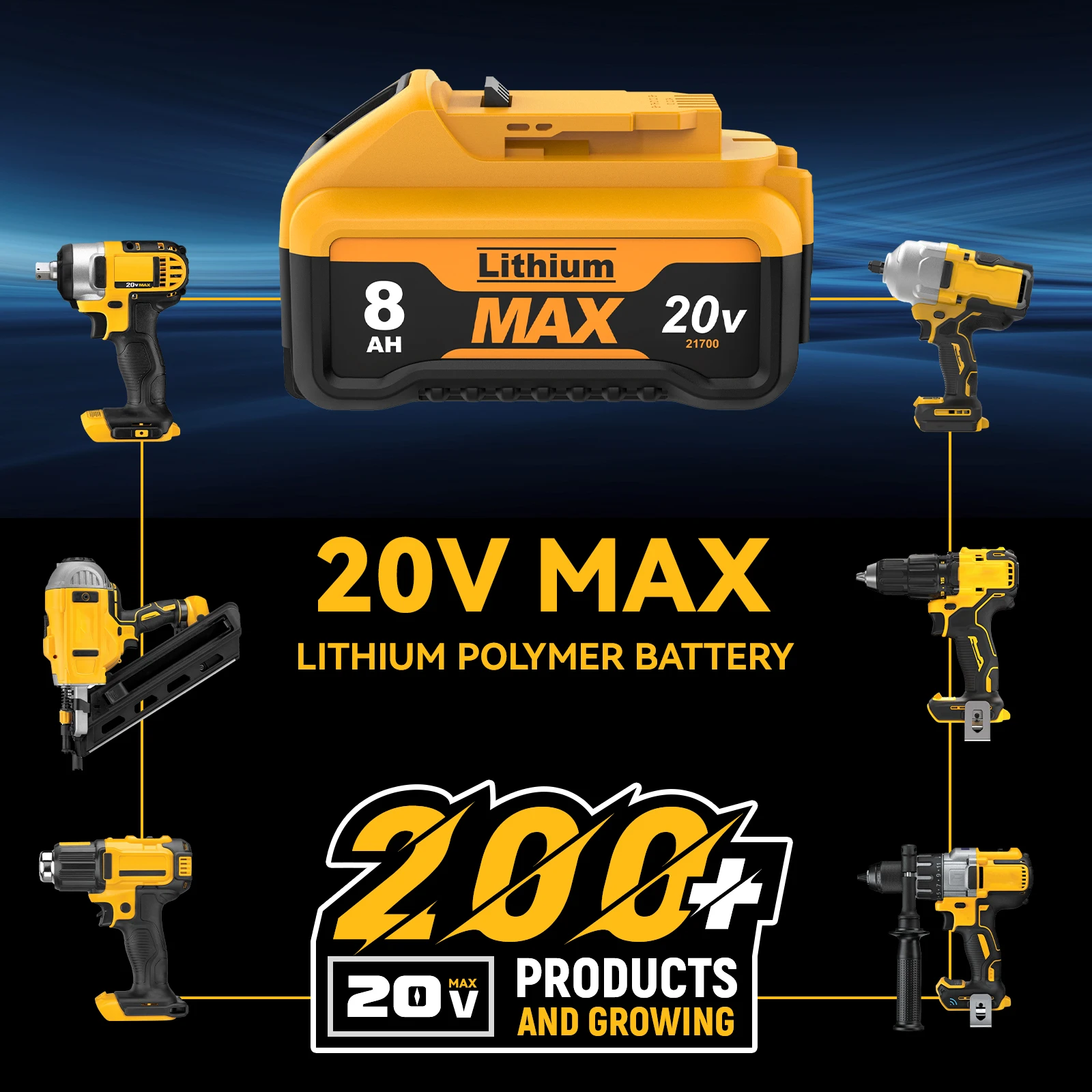 21700 Cell For DEWALT 20V MAX Battery 6Ah DCB205 DCB205-2 DCB206 DCB207 DCB203 DCB201 DCB204 Cordless Power Tool Lithium Battery