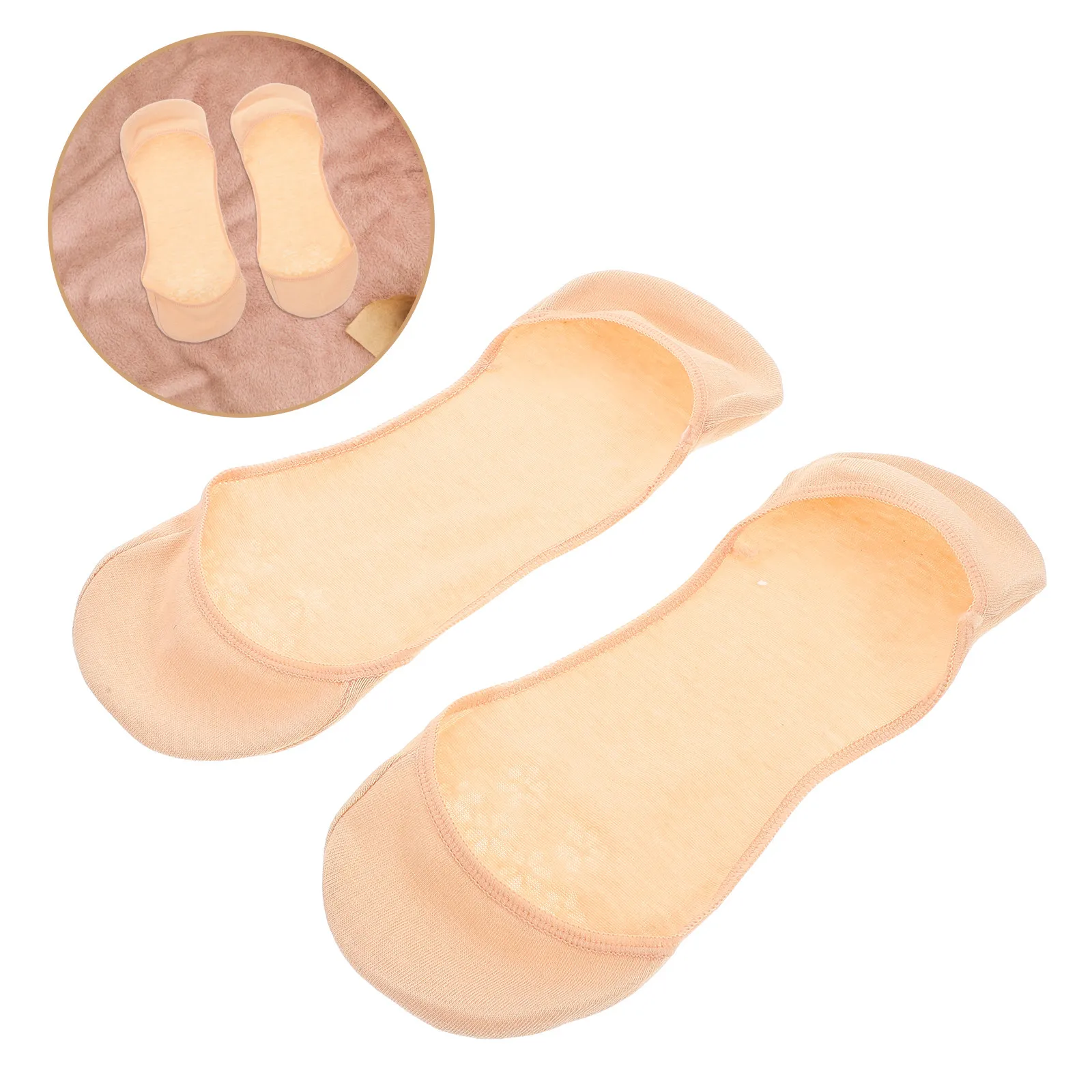 

1Pair Breathable No Show Socks Cotton Low Cut Summer Thin Non Slip Socks for Flats High Heels Women Ankle Sock for Women