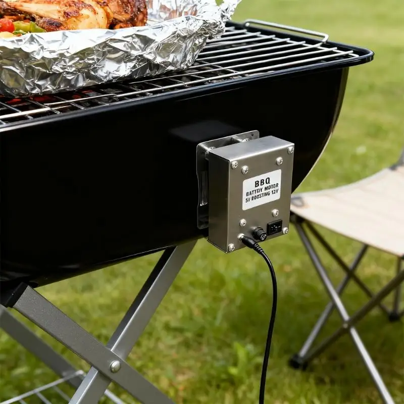 Industrial Strengthes Barbecue Rotisserie Motor Practical Metal Gears System Ensures Stable Rotations For Large Load J0MC