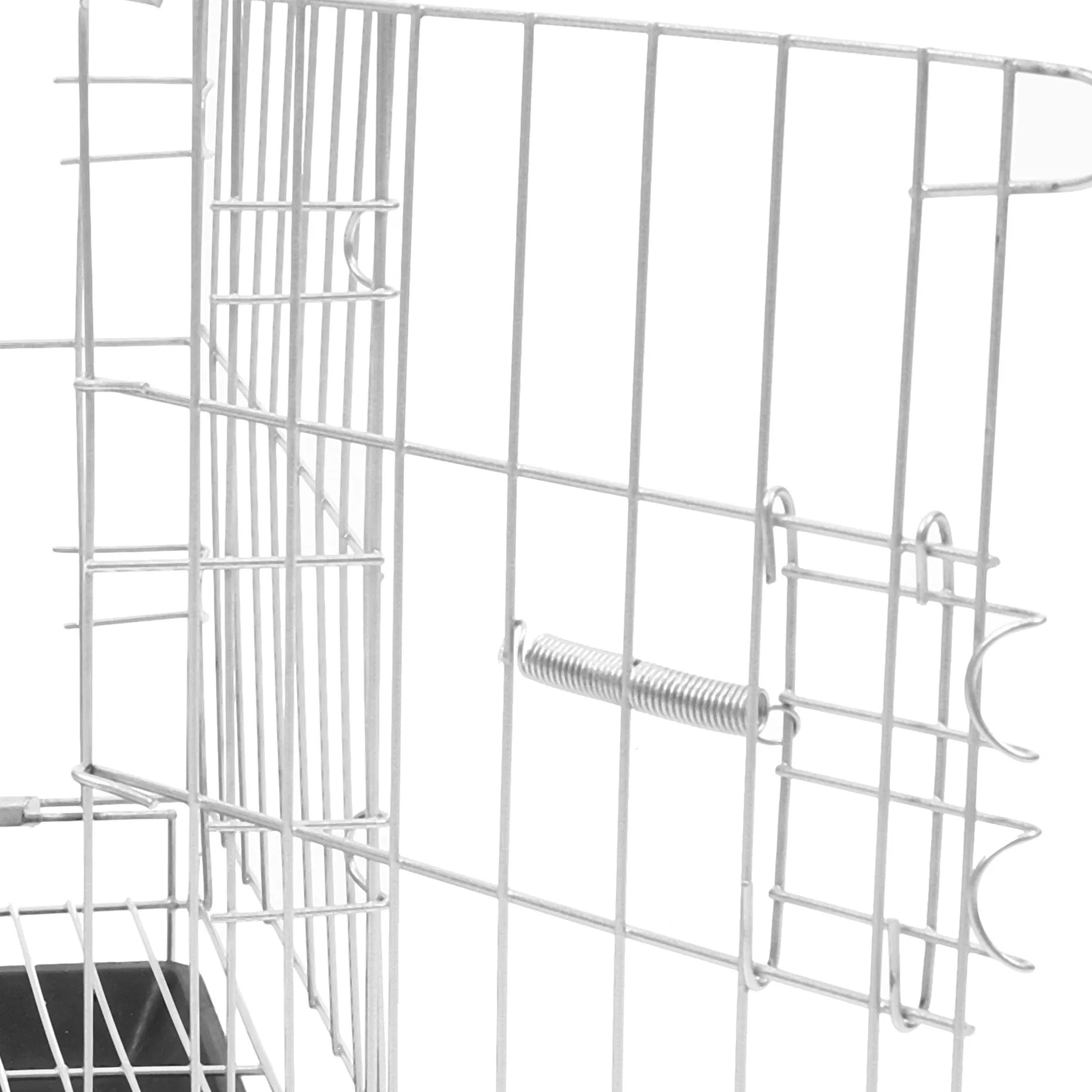 

Large Capacity Stainless Steel Bird Cage Removable Tray Secure Lock Pigeon Breeding Cage Home Observation Bird Carrier