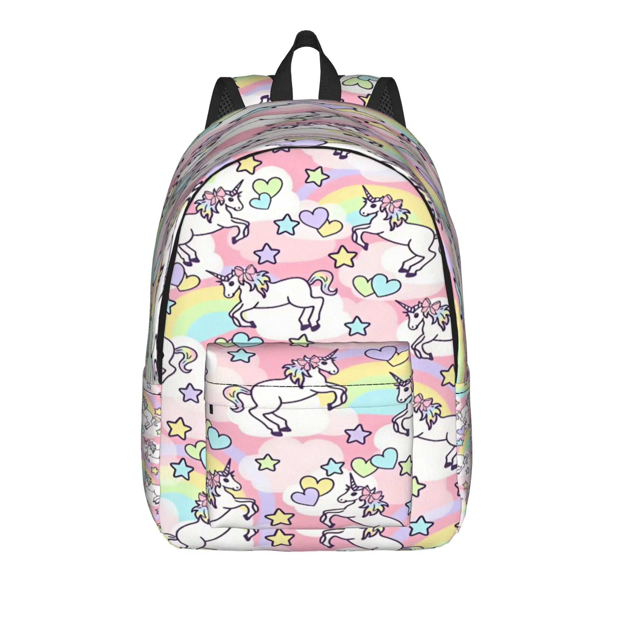 Cute Unicorn Backpack Women Men  Print Backpacks Polyester Cute School Bags University High Quality Rucksack