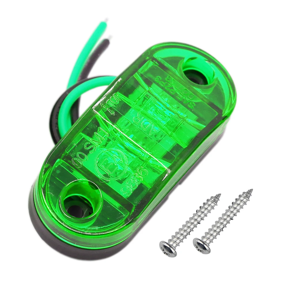 ضوء مؤشر جانبي للتخليص ، مقطورة ، شاحنة ، قافلة ، أضواء إشارة ، أضواء انعطاف ، أحمر ، أبيض ، أخضر ، أزرق ، أصفر ، 1 ، 10-30 فولت #6