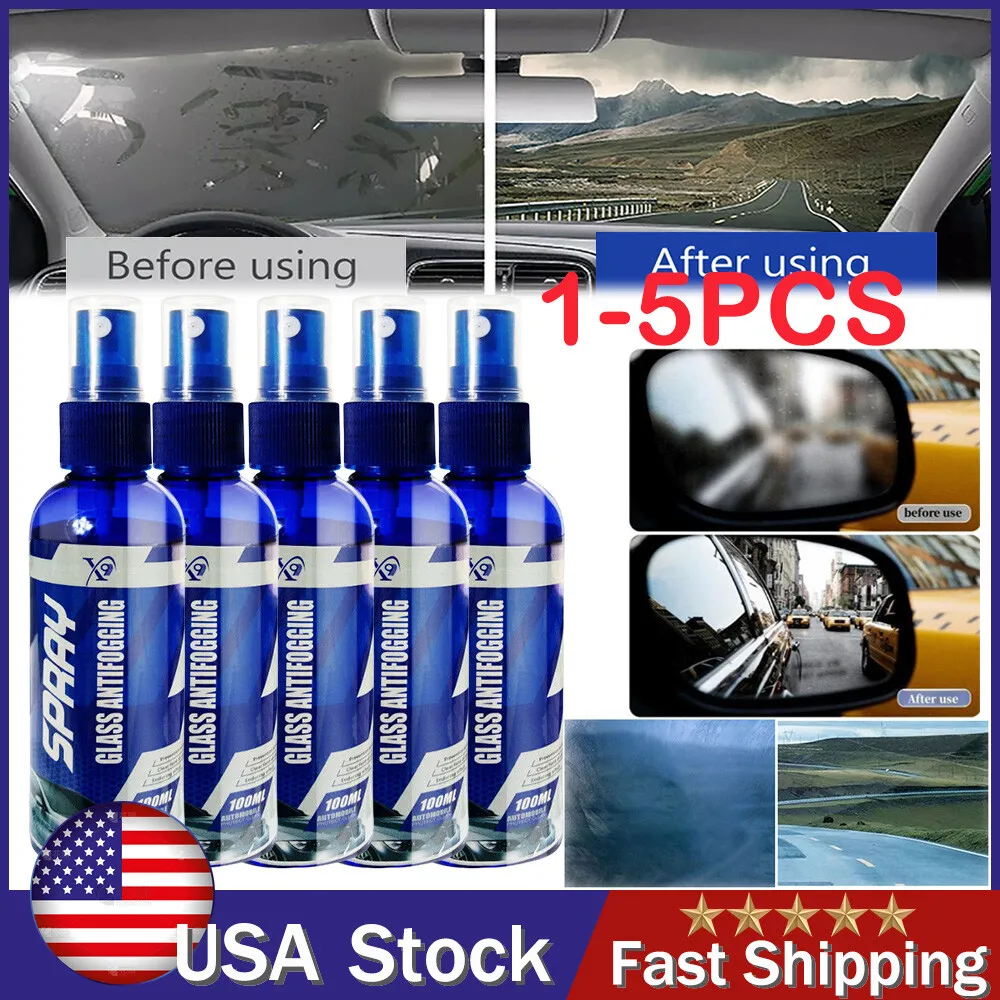 

1/2/3/4/5 шт., противотуманный автомобильный антизапотеватель, очиститель стекла, спрей для автомобильного внутреннего стекла, противотуманный спрей