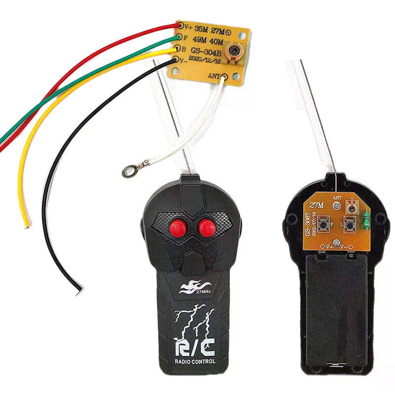 New 27MHz Circuit 2CH RC Remote Control PCB Transmitter Receiver Board Radio System For Toy Car