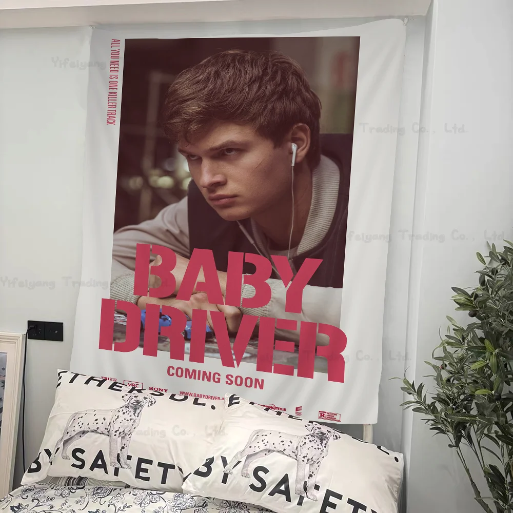 

Baby Driver Movie Hanging Bohemian Tapestry Hanging Tarot Hippie Wall Rugs Dorm Japanese Tapestry