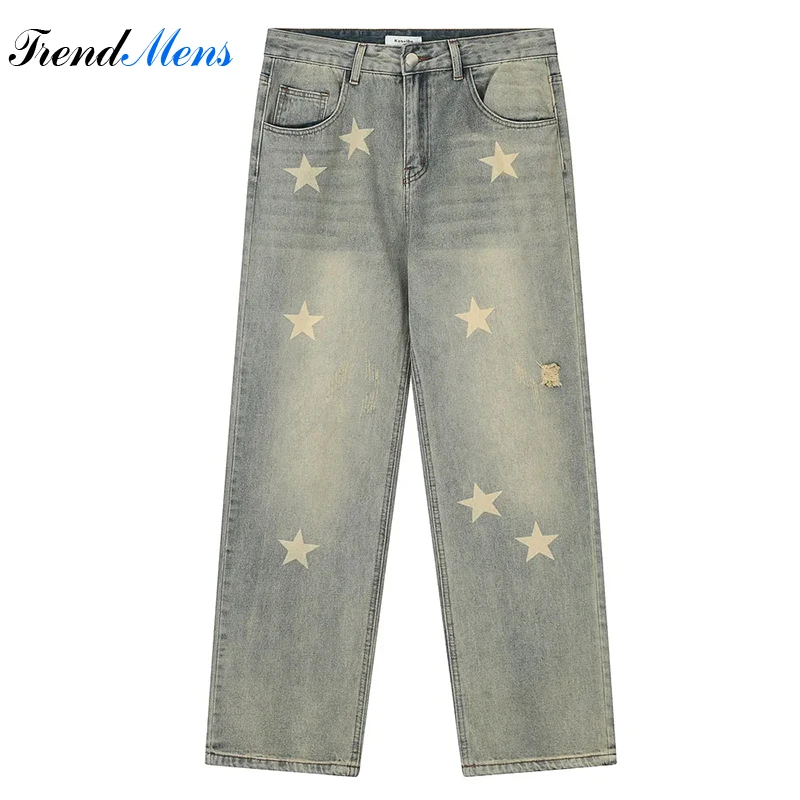 

Baggy Pants Y2k Jeans for Men Straight-leg Pantalon Homme Streetwear Ropa Hombre Cotton Casual Denim Trousers Youthful Vitality