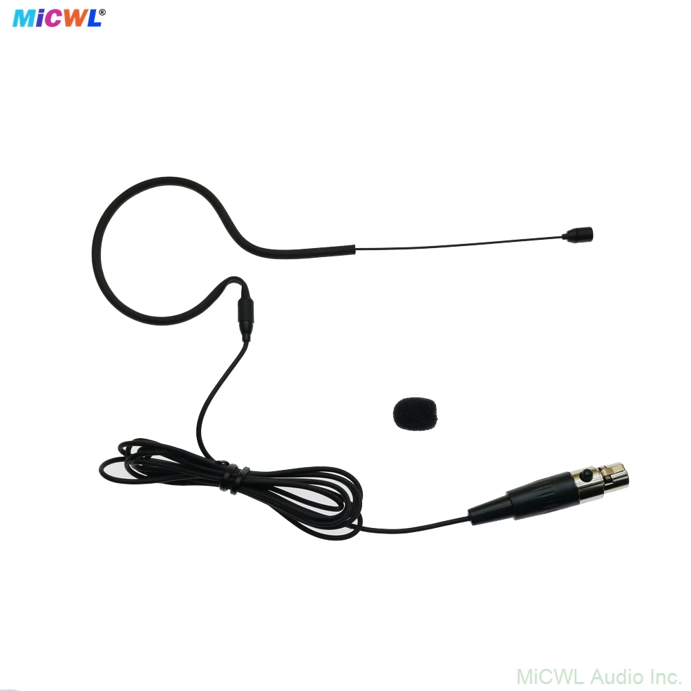 MiCWL CM20 이어셋 AKG Samson Gemini Wirelss BodyPack Mini 3Pin XLR 무지향성 캡슐용 블랙 헤드셋 마이크