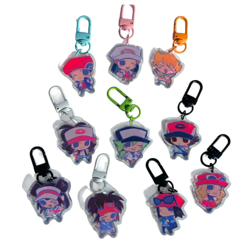Lucas Dawn Barry Hilda Natural Harmonia Gropius Calem Serena Nate Rosa Hilbert Acrylic Keychain As Gifts for Anime Lovers Fans