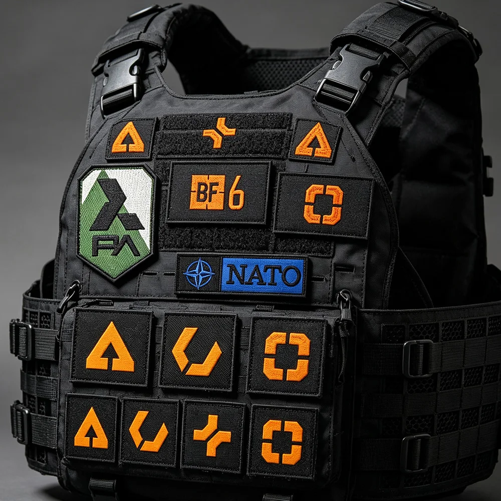 Game-related Embroidered Armbands, War 6 Tactical Badges, Outdoor Backpack Patches