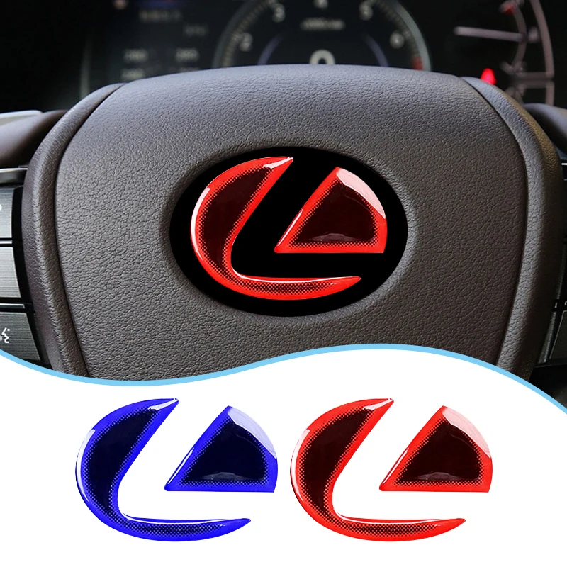 1Pc Car Steering Wheel Front Emblem Badge Logo Sticker For Lexus ES RX LS IS20 IS250 RX300 RX330 RX350 GS300 IS200T Protector