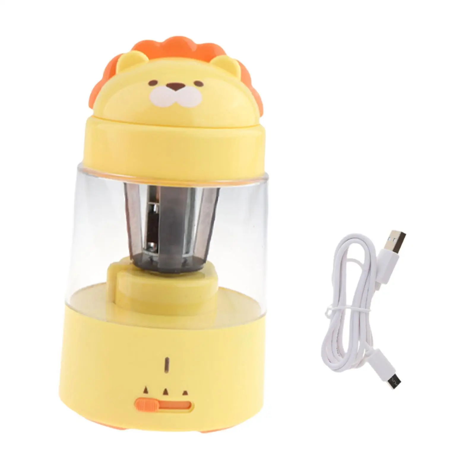 Semi Auto Pencil Sharpener Easy Use Electric Pencil Sharpener Stationery Equipment Portable Pencil Sharpener for Primary School