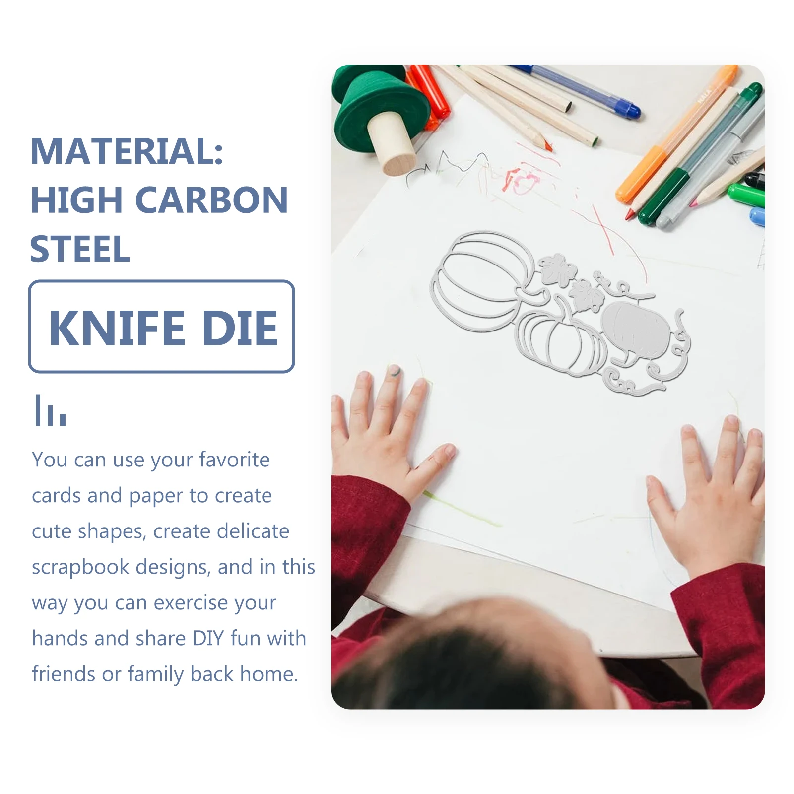 

Pumpkin Family Die Cutter Scrapbooking Metal Cuts Photo Frame before High-carbon Steel