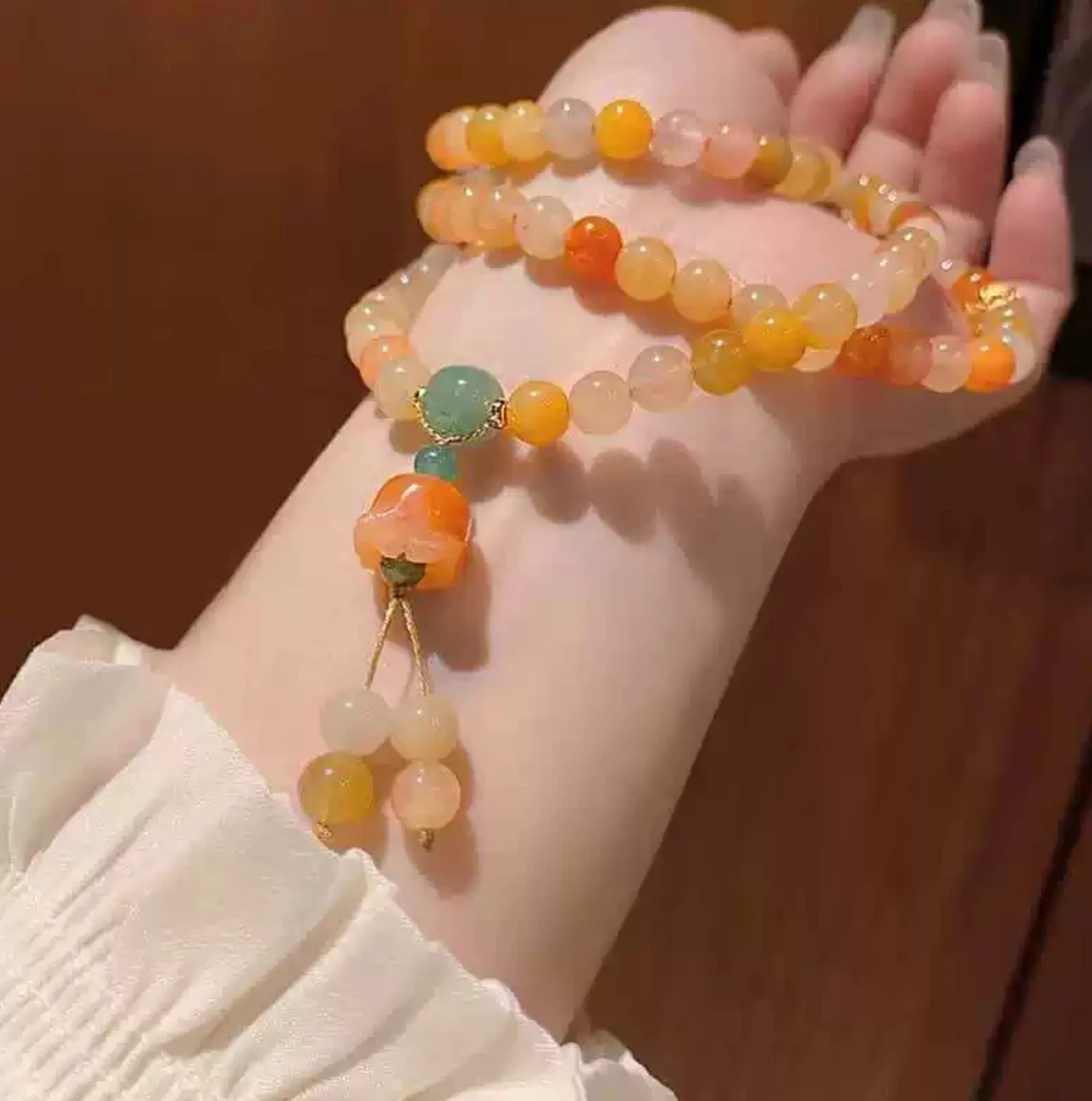 

Wish |Energy Beaded Bracelet Necklace Luxury Colored Multiple Layered Bracelet Necklace Two-Use Women's Colored Jewelry