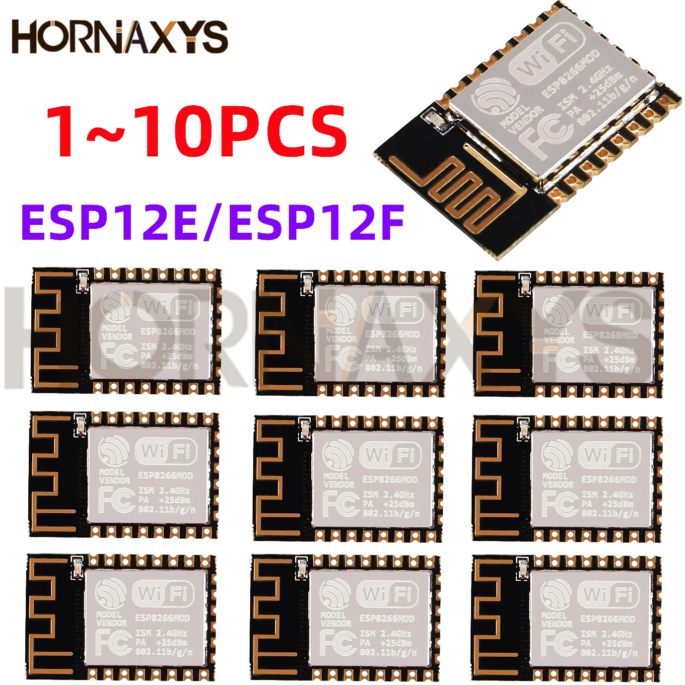 1-10pcs ESP8266 ESP-12F ESP-12E WiFi Serial Module Microcontroller 802.11N Wireless Transceiver Remote Port Network Module New