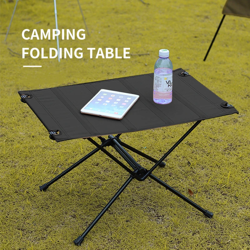 

WESTTUNE Outdoor Folding Table Portable Camping Oxford Fabric Table Lightweight Roll Up Desk for Outdoor Picnic Hiking Travel