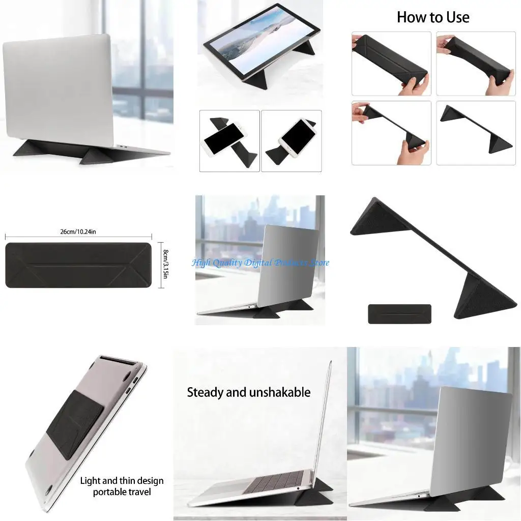 

U2JE Foldable Laptop Tablet Stand Universal Adjustable Stand Desktop Holder For Laptop Notebook Desk Mount