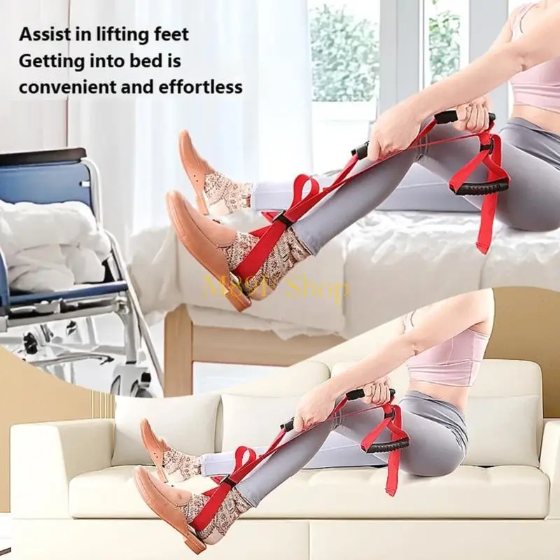 M89F Safety Leg Lifter Enhanced Foot Lift Training Strap AntiSlip Base Design for Secure Walking Assistance for the Elderly