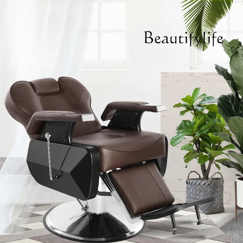 Light luxury barber shop special barber chair multi-functional designer new fashion high sense