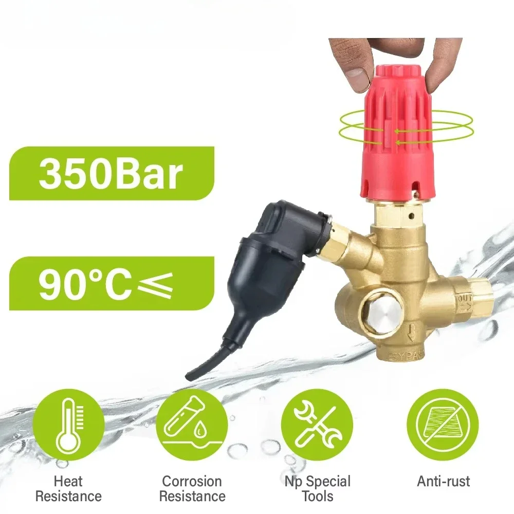 VNP350 Industrial High Pressure Washer Pump Parts Unloader Valve Bypass