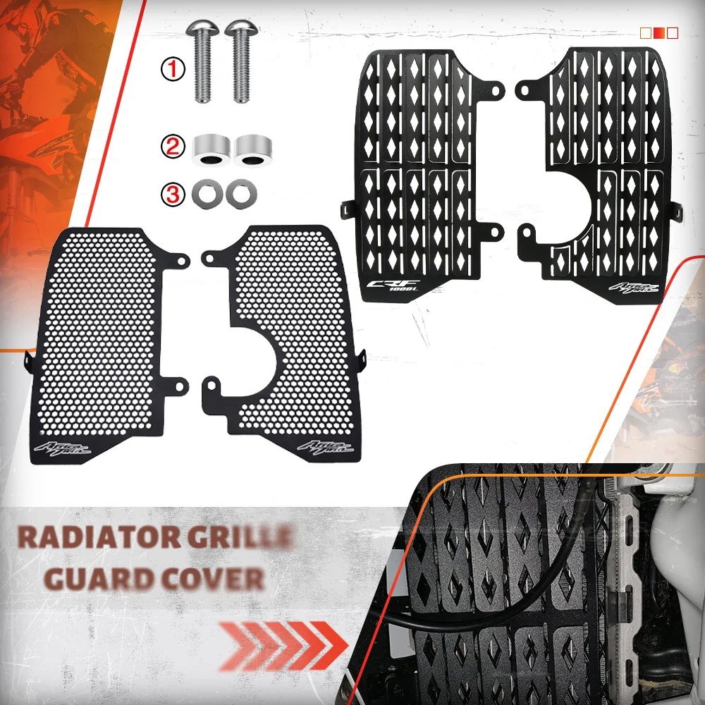 

Защитная решетка радиатора CRF1000L, детали крышки для Honda CRF 1000 L Africa Twin 1000 ADVENTURE Sports 2016 2017 2018 2019