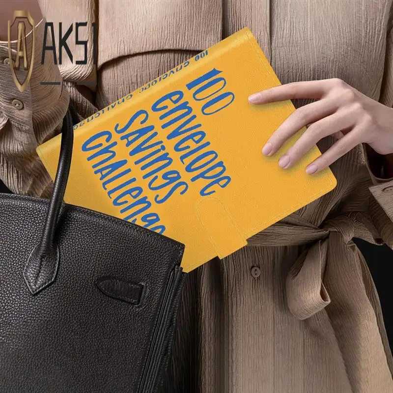 

AK51-100 Envelope Challenge Binder, A5 Money Saving Budget Binder - Save 5,050 With The Money Saving Challenge