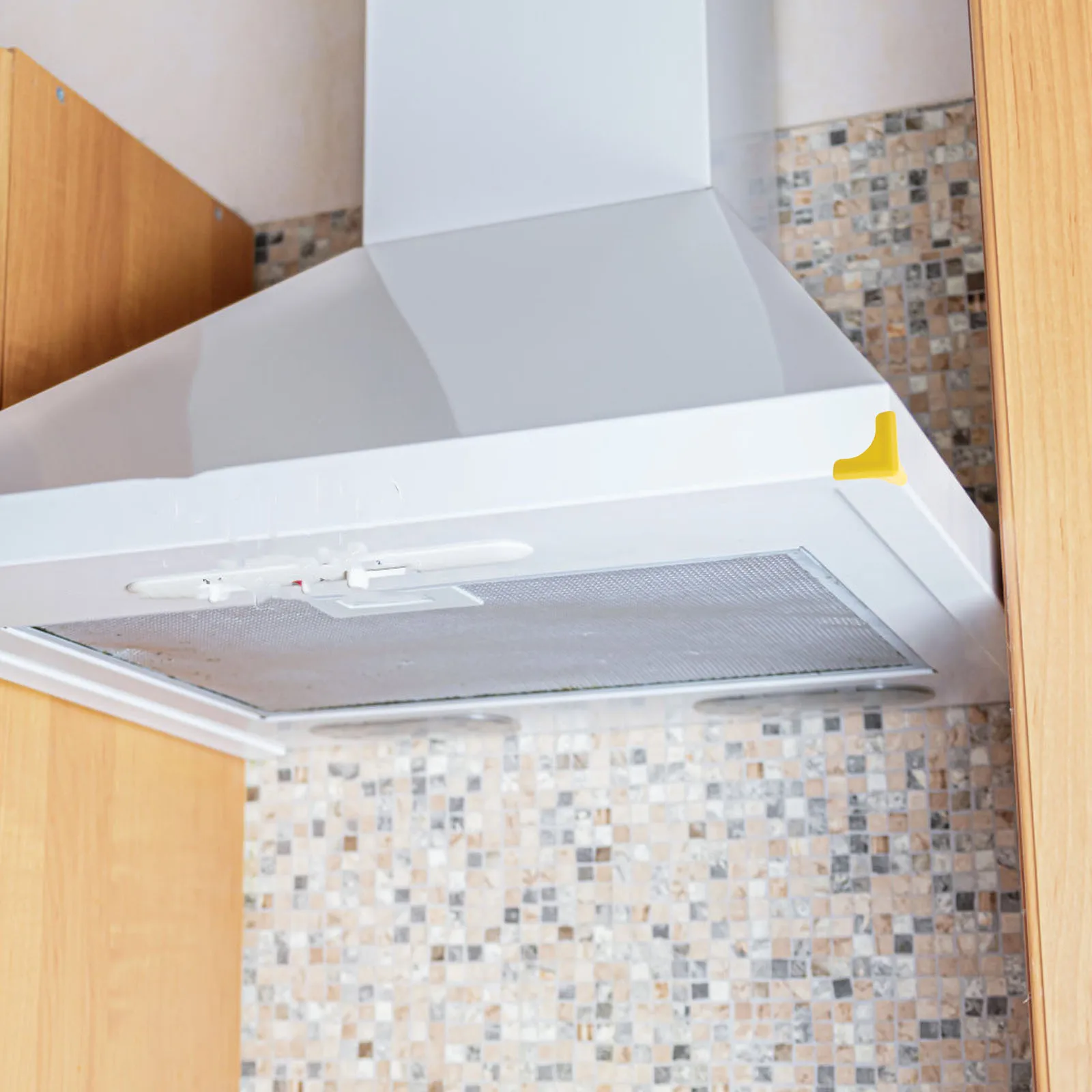 Protectores de esquina de borde afilado para Campana Extractora, protectores de mesa de silicona, cubiertas de esquina para muebles de armario de cocina, suministro de Campana Extractora, 4 Uds.