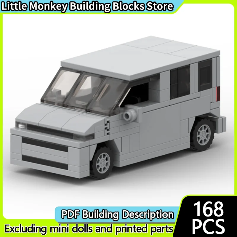 

City Car Model MOC Building Bricks Light Van-Type Truck Modular Technology Children Holiday Gifts Assemble Toys Suit