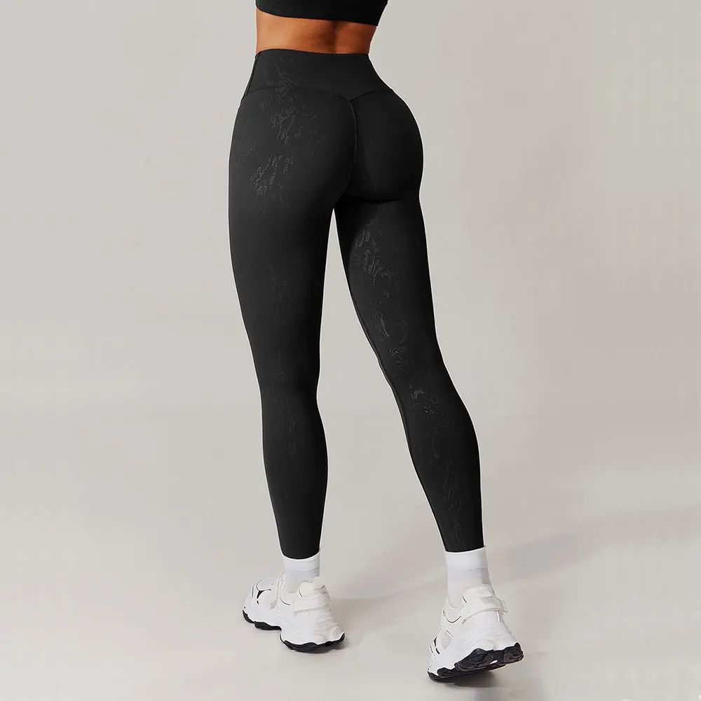 Leggings stampati per donna Pantaloni da yoga fitness Legging a vita alta Allenamento Scrunch Butt Lifting Collant da palestra sportivi Collant da donna