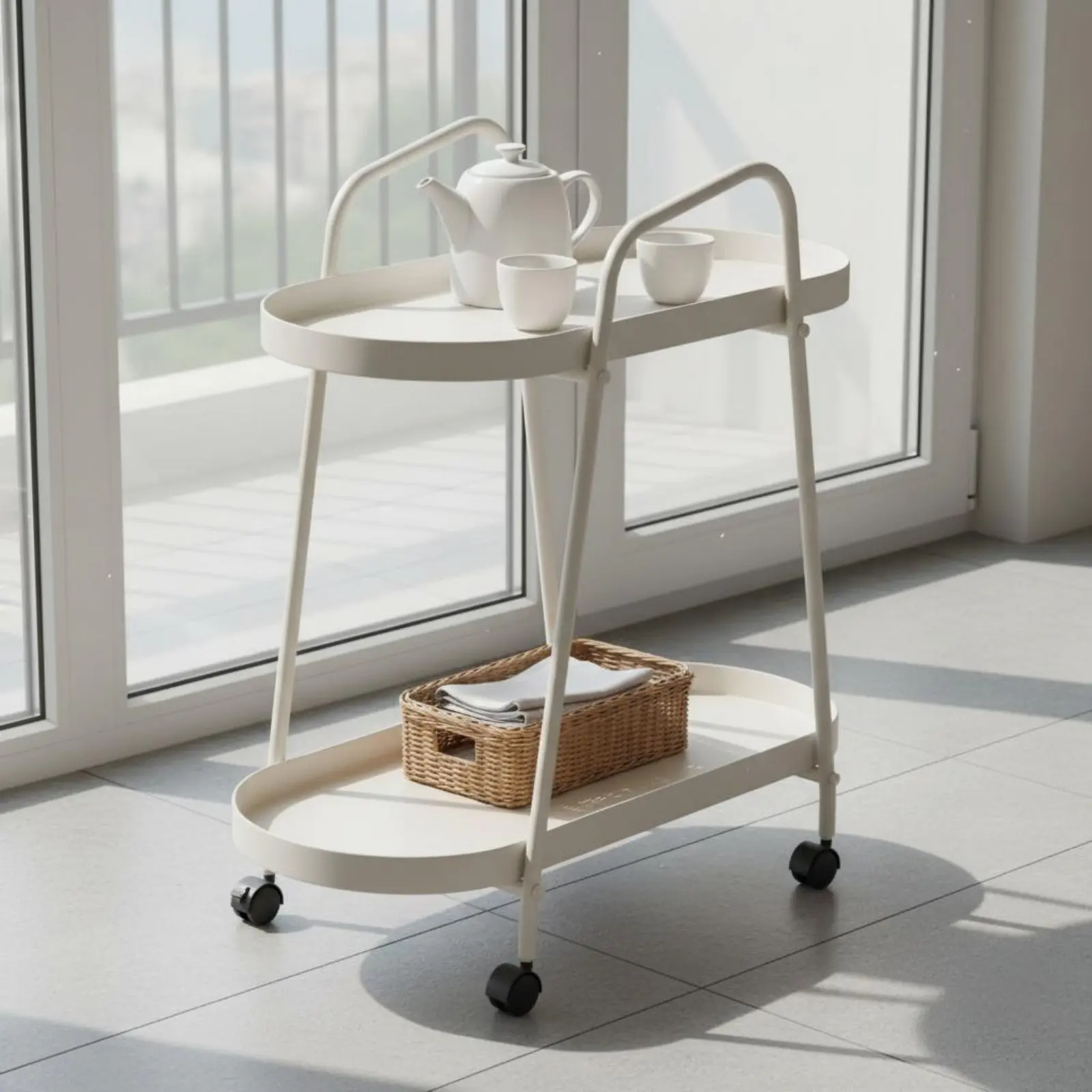table-de-chevet-mobile-a-bords-arrondis-etagere-de-chevet-table-d'appoint-mobile-construction-robuste-table-d'appoint-roulante-assemblage-facile